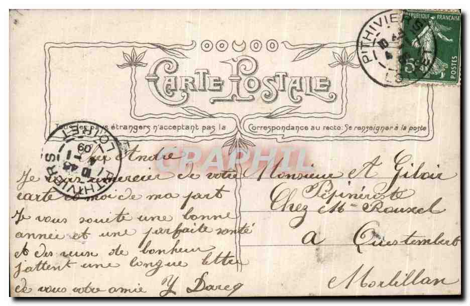 CPA Fantaisie Femme  — Verso