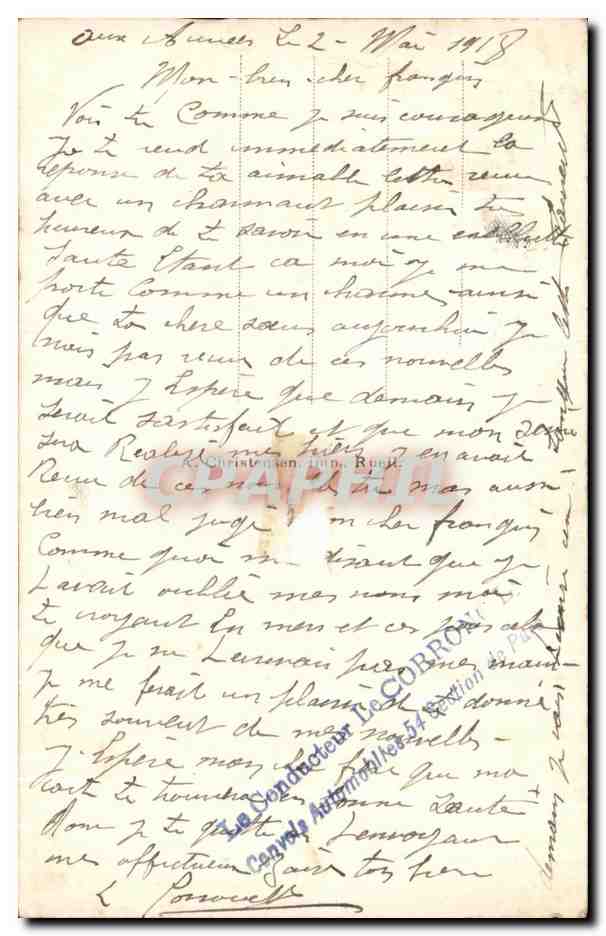 CPA Fantaisie Femme  — Verso
