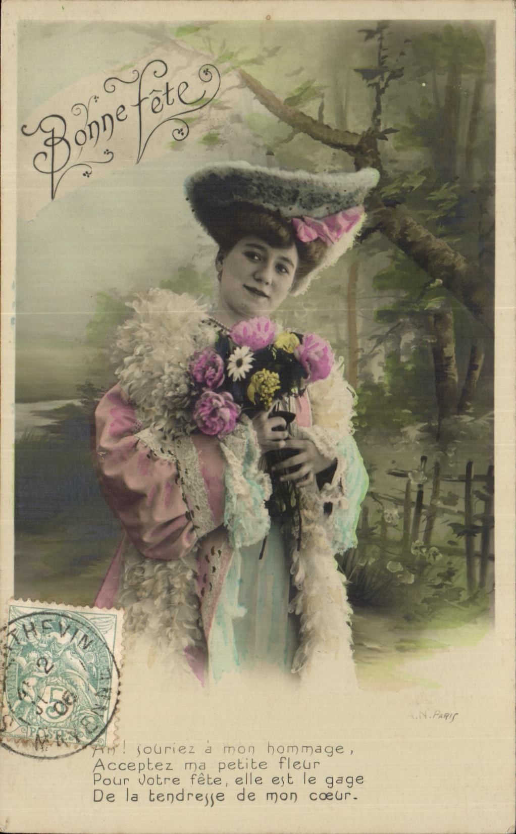 CPA Fantaisie Femme 