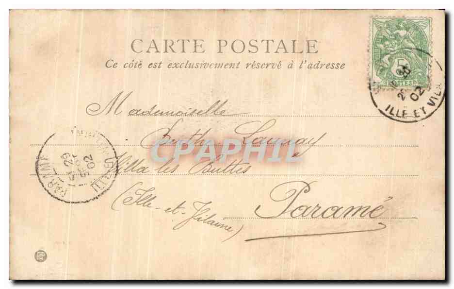 CPA Fantaisie Enfant et chien  — Verso