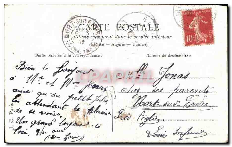 CPA Fantaisie Femme et pecheur Peche  — Rückseite
