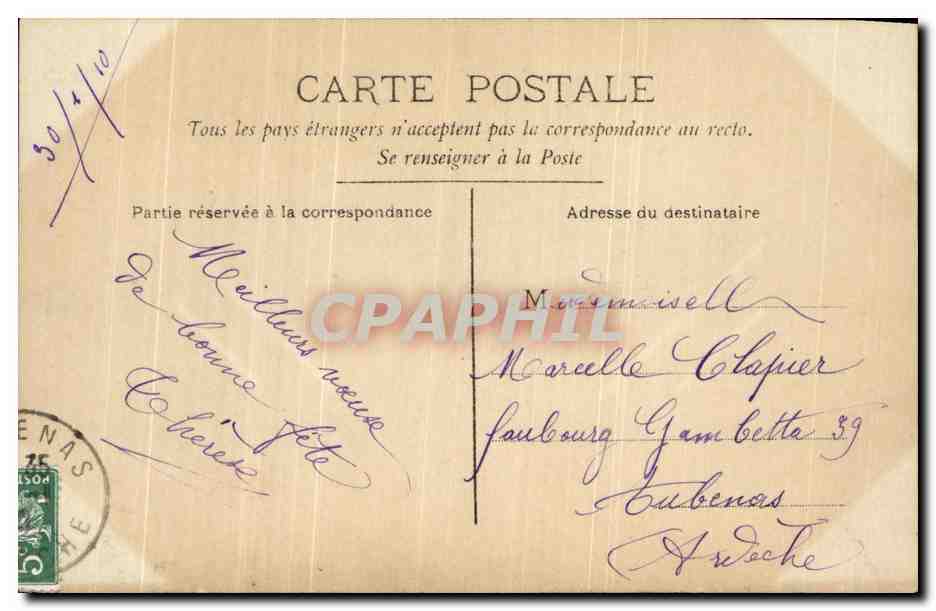 CPA Fantaisie Enfant — Verso