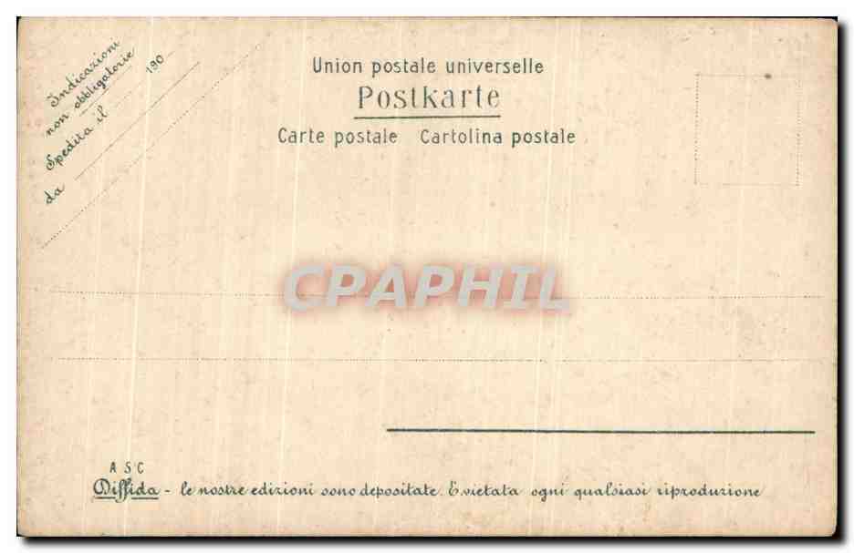 CPA Fantaisie Femme  — Verso