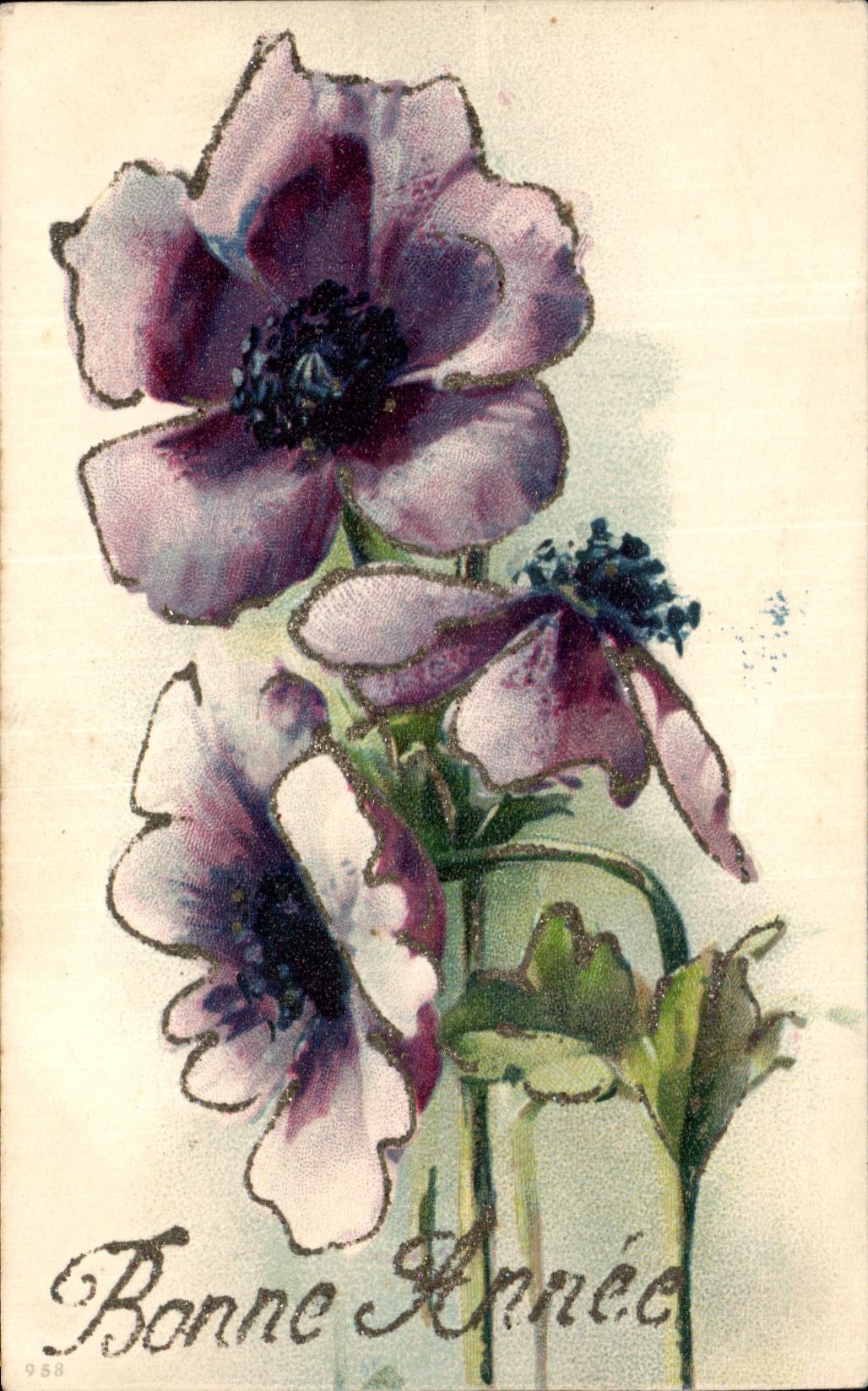 CPA Fantaisie Fleurs