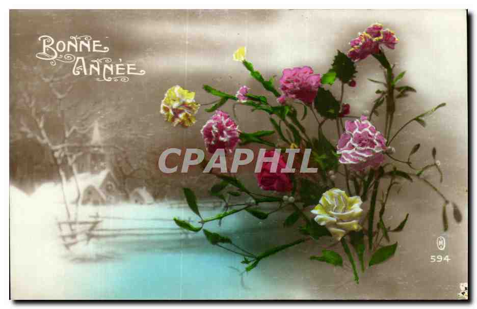 CPA Fantaisie Fleurs 