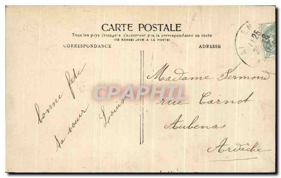 CPA Fantaisie Enfant — Rückseite