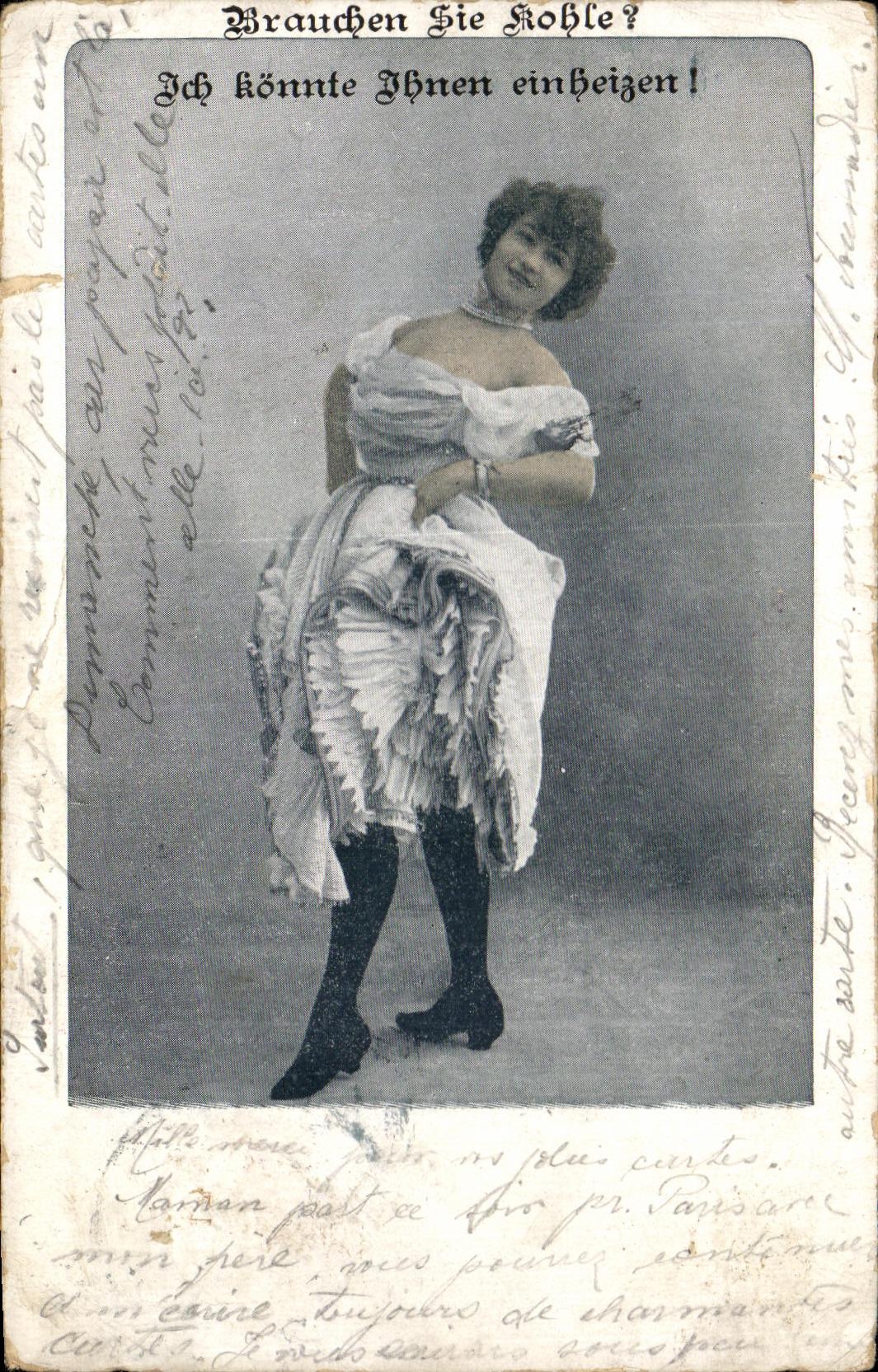 CPA Fantaisie Femme Cabaret