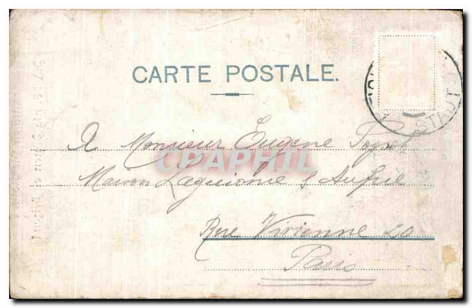CPA Fantaisie Femme Cabaret — Verso
