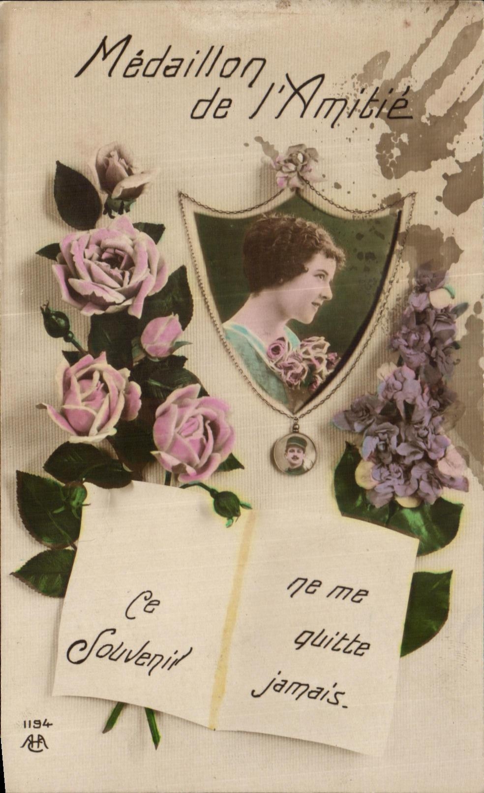 CPA Fantaisie Femme Fleurs 