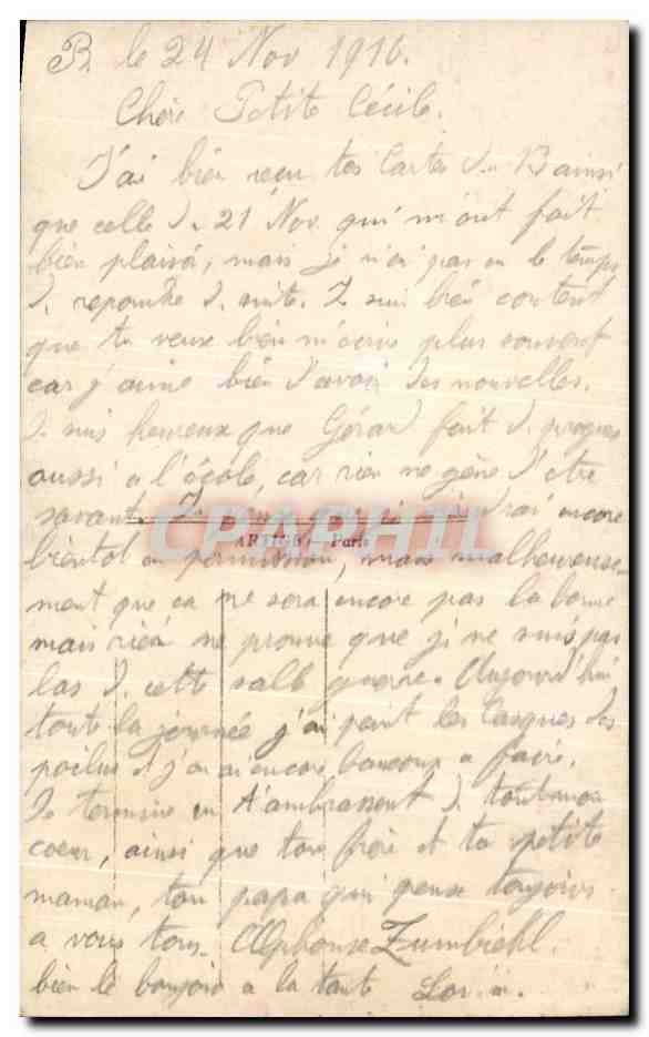 CPA Fantaisie Femme Fleurs  — Verso