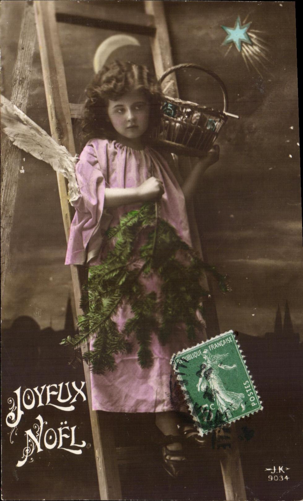 CPA Fantaisie Enfant Ange