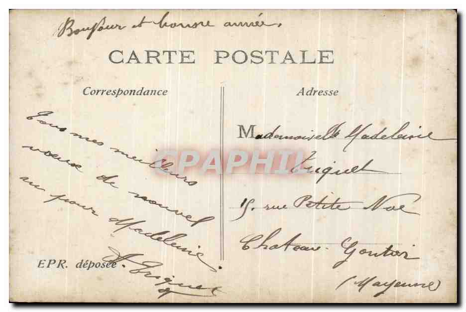 CPA Fantaisie Enfants Lige — Rückseite
