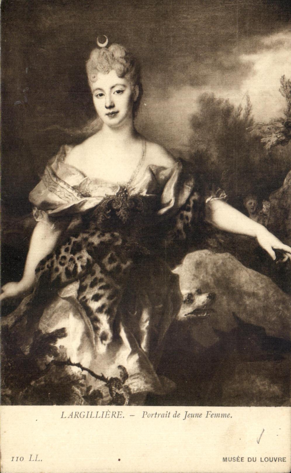 CPA Musee du Louvre Paris Largilliere Portrait de jeune femme 
