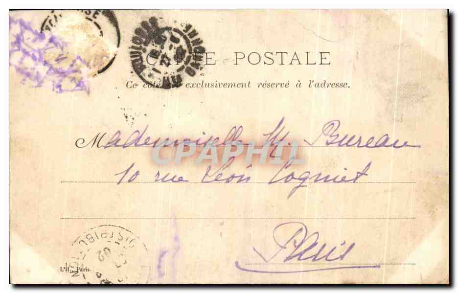 CPA Fantaisie Femme H Marcel — Rückseite