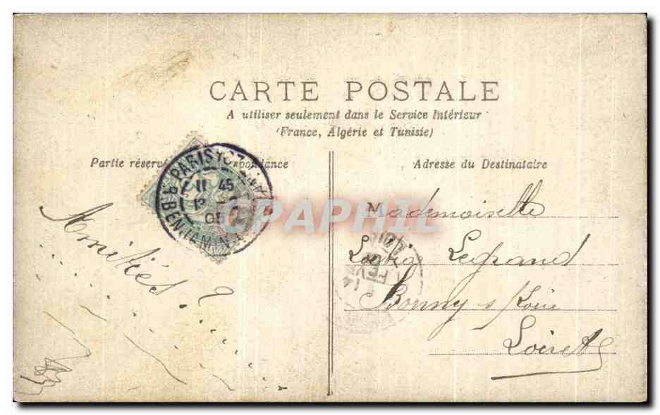 CPA Fantaisie Femmes  — Rückseite