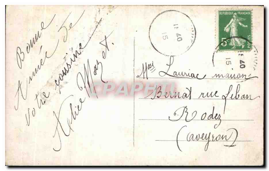 CPA Fantaisie Femme Militaria  — Verso