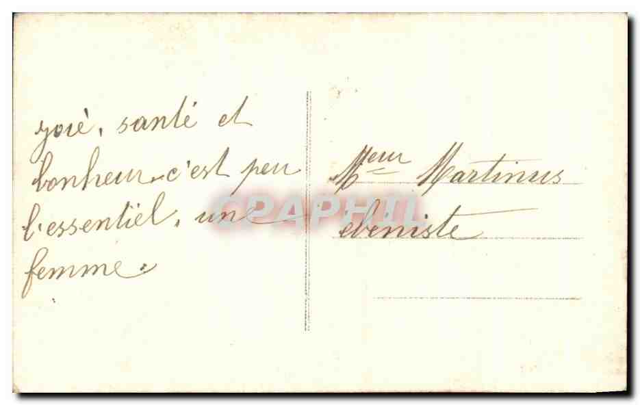 CPA Fantaisie Femme  — Verso