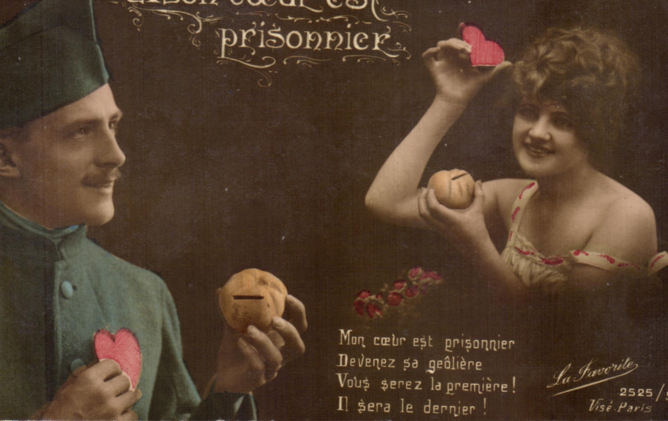 CPA Fantaisie Femme Militaria 