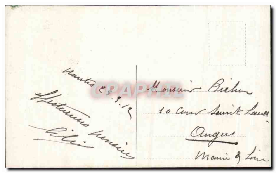 CPA Fantaisie Femme  — Rückseite