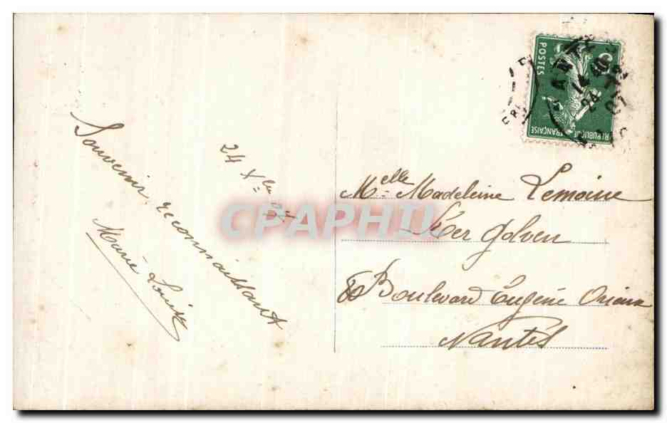 CPA Fantaisie Femme et enfant Noel — Rückseite