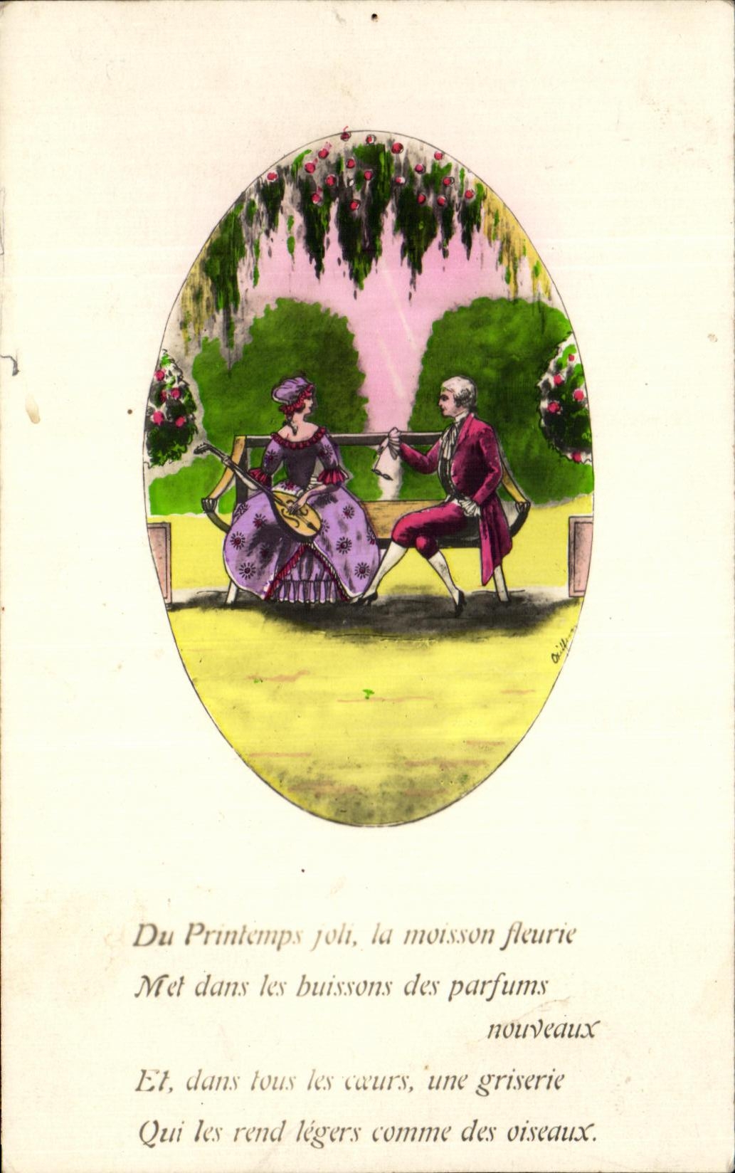 CPA Fantaisie Femme 