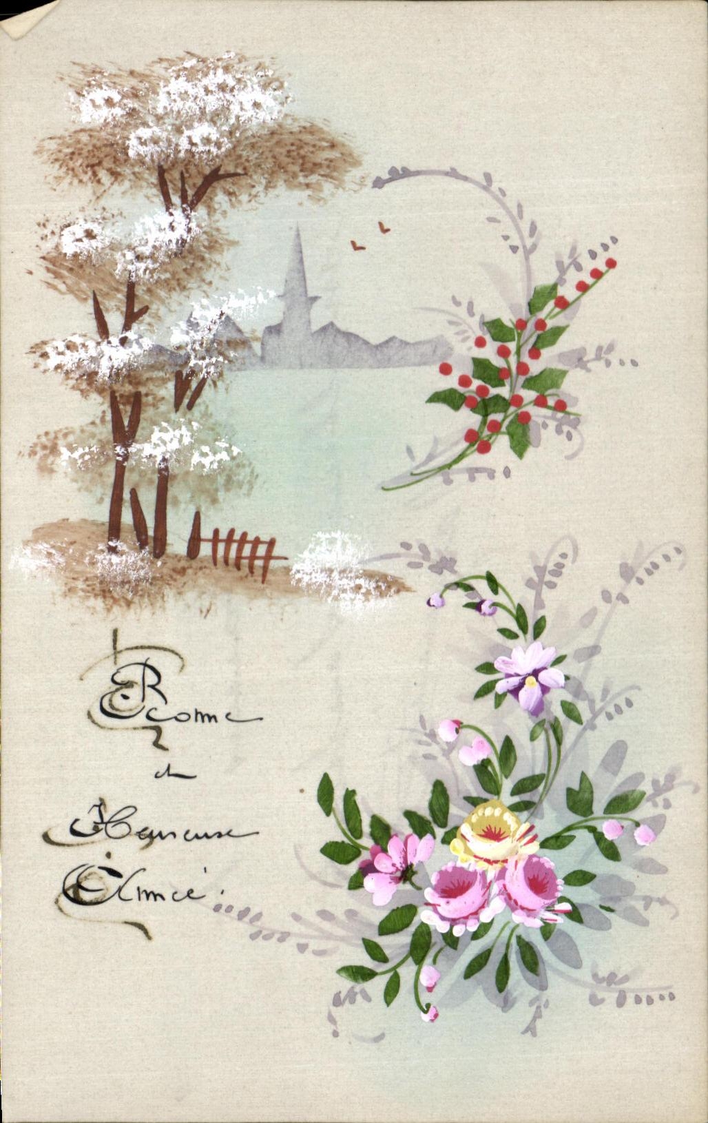 CPA Fantaisie Fleurs