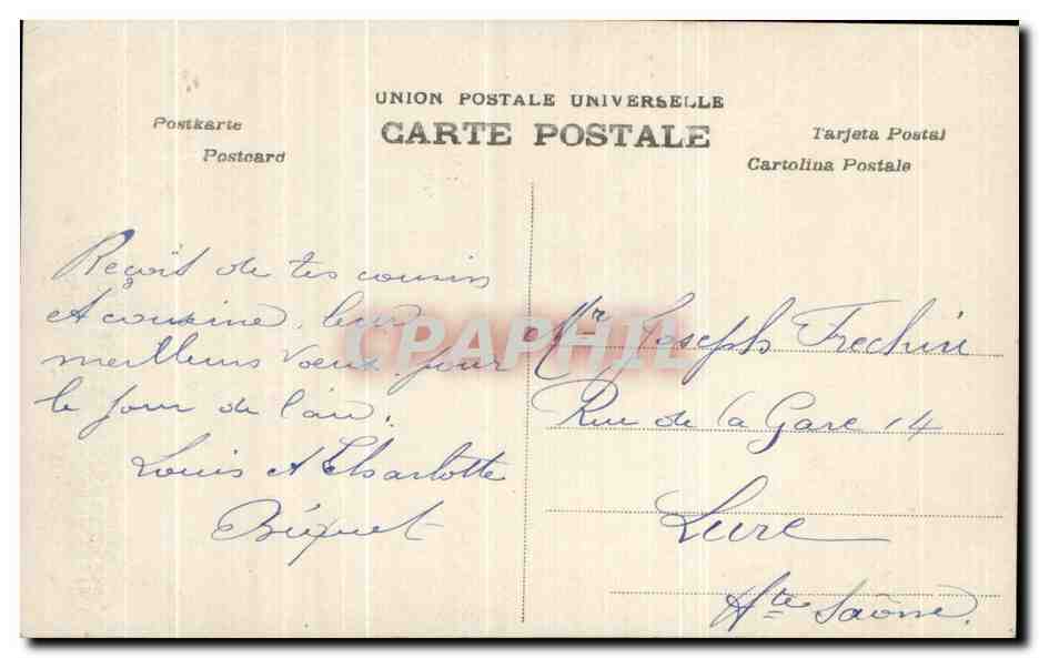 CPA Fantaisie Enfant Trefle  — Rückseite