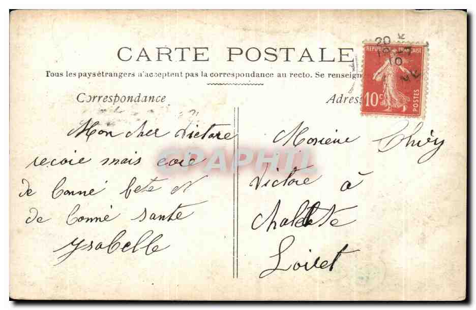 CPA Fantaisie Femme  — Back