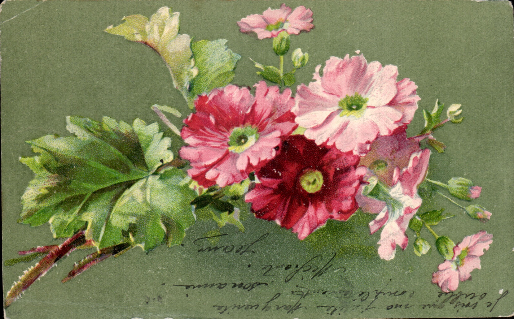 CPA Fantaisie Fleurs