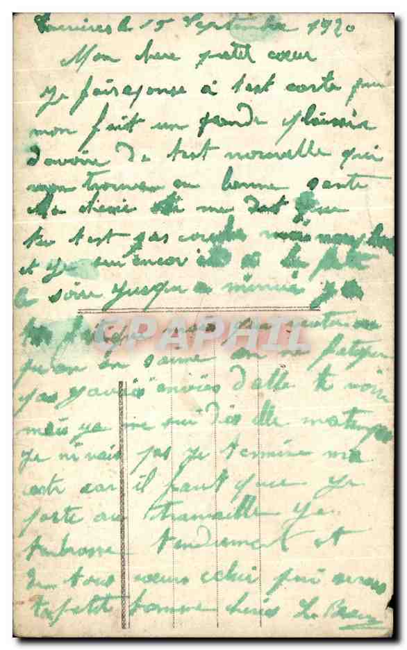 CPA Fantaisie Femme  — Rückseite
