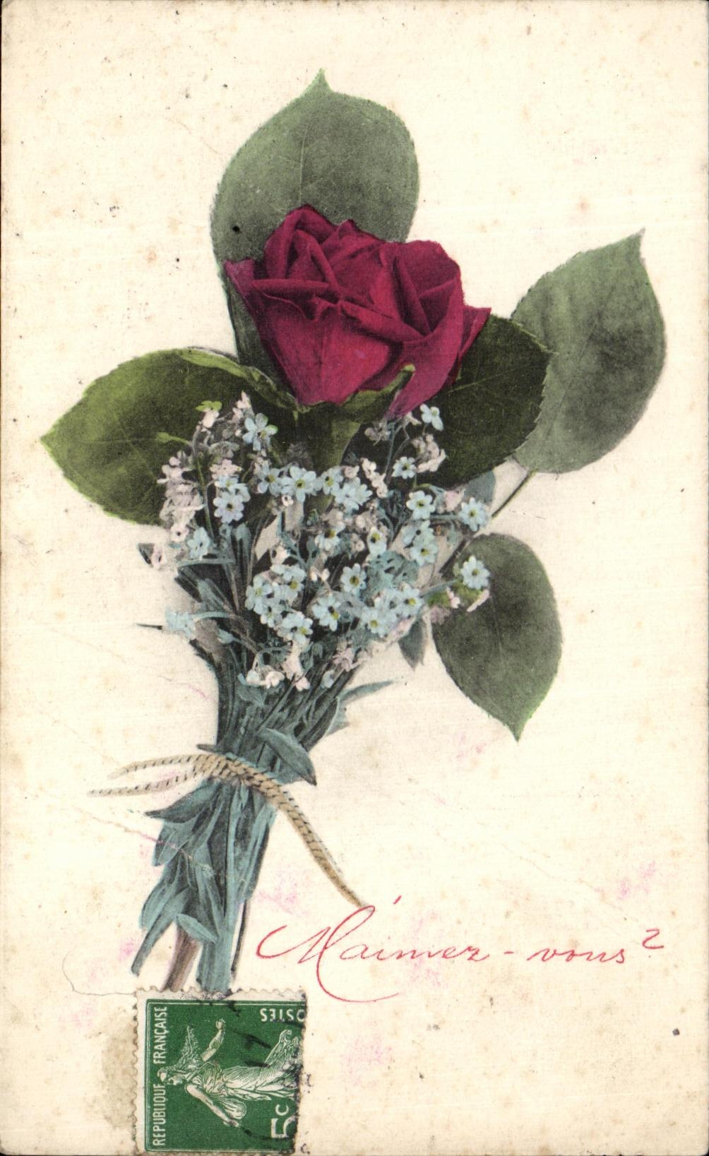 CPA Fantaisie Fleurs 