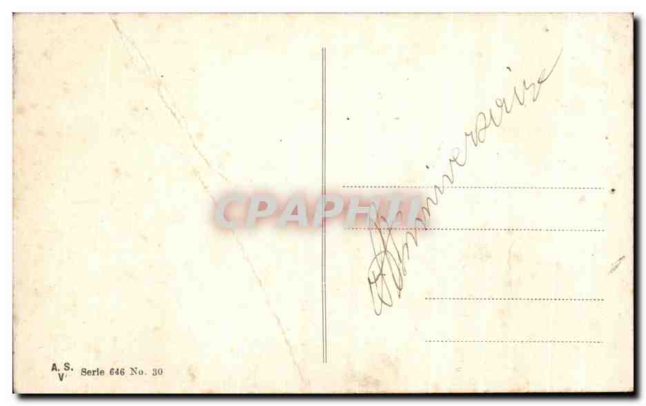 CPA Fantaisie Fleurs  — Verso