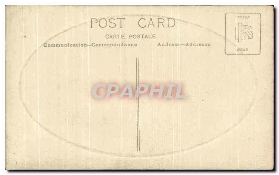 CARTE PHOTO Femme  — Rückseite