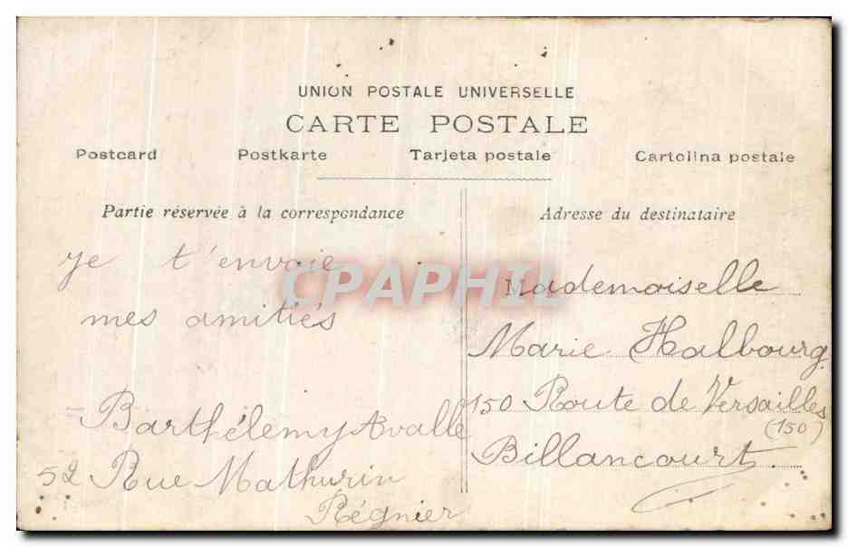 CPA Fantaisie Femme  — Rückseite