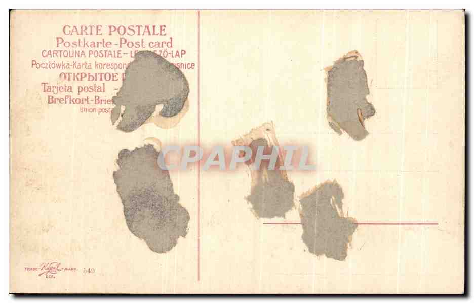CPA Fantaisie Paysage  — Rückseite