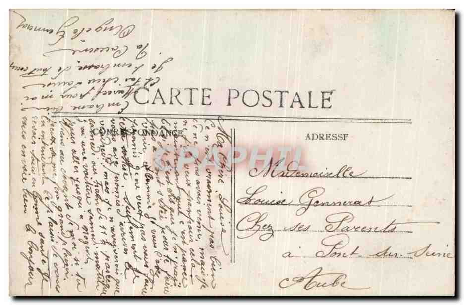 CPA Fantaisie Enfant Ballon dirigeable  — Verso
