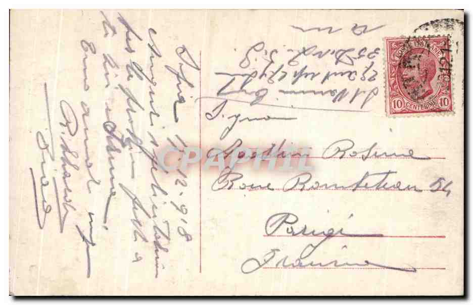 CPA Fantaisie Dieffenbacher Barque sur l'eau — Verso