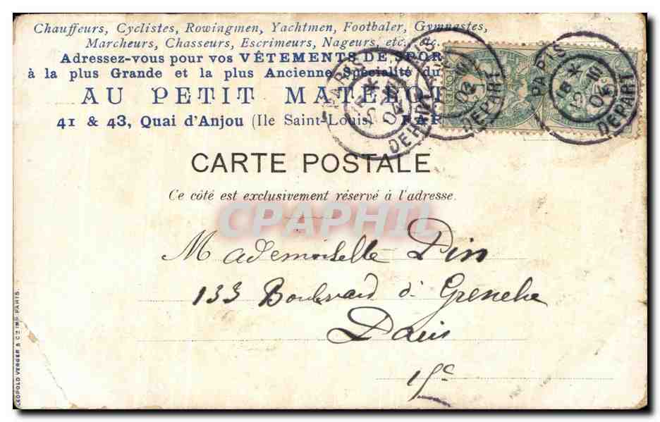 CPA Fantaisie Femmes Les cygnes Eventail — Rückseite