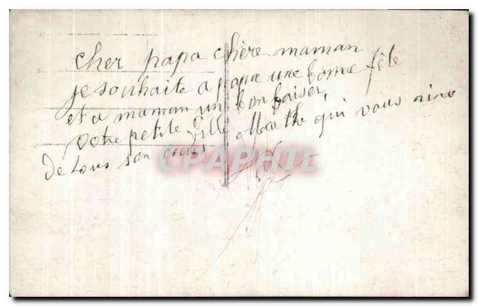 CPA Fantaisie Fleurs Santons  — Rückseite