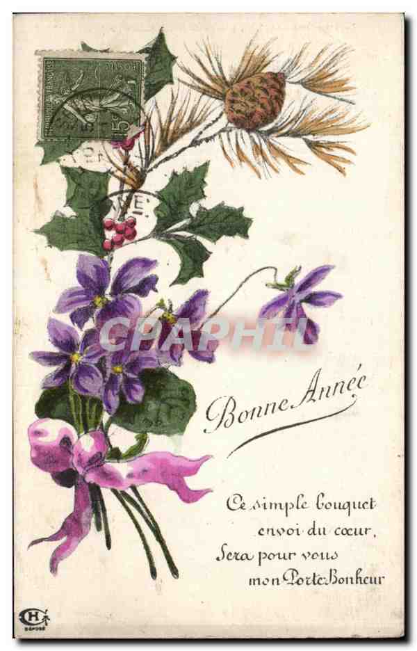 CPA Fantaisie Fleurs