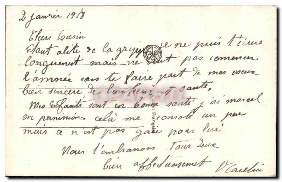 CPA Fantaisie Femme  — Verso