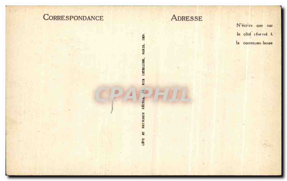 CPA Effet de vagues — Verso
