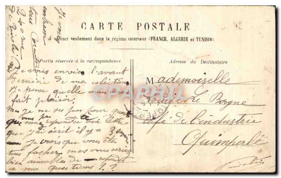 CPA Fantaisie Enfants  — Rückseite