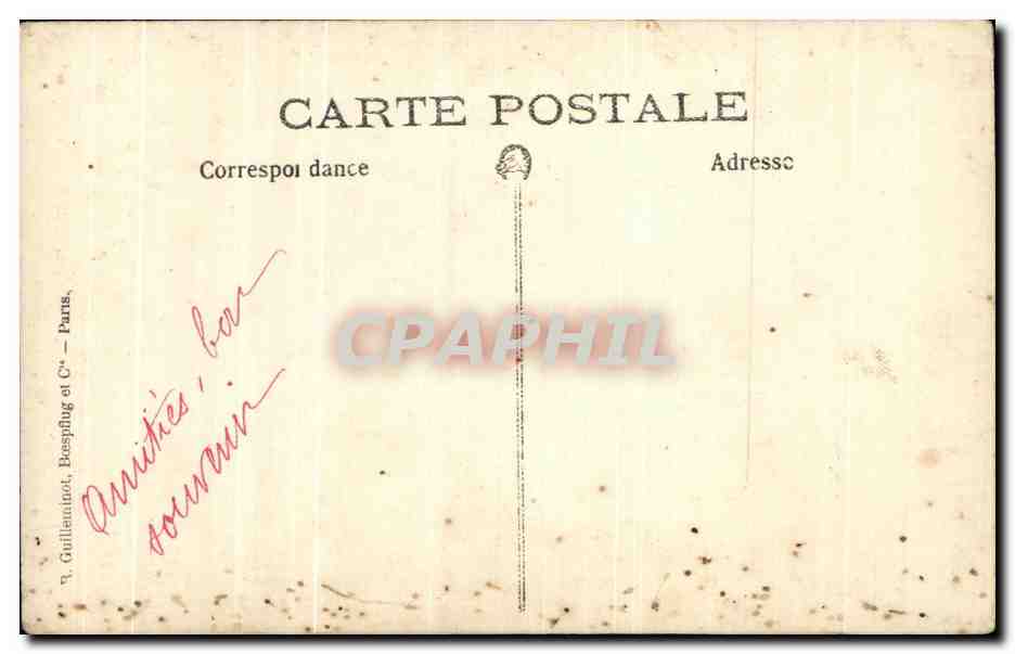 CARTE PHOTO Femme et enfants — Verso