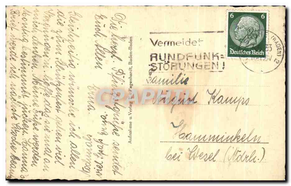 CPA Fantaisie Enfant  — Rückseite