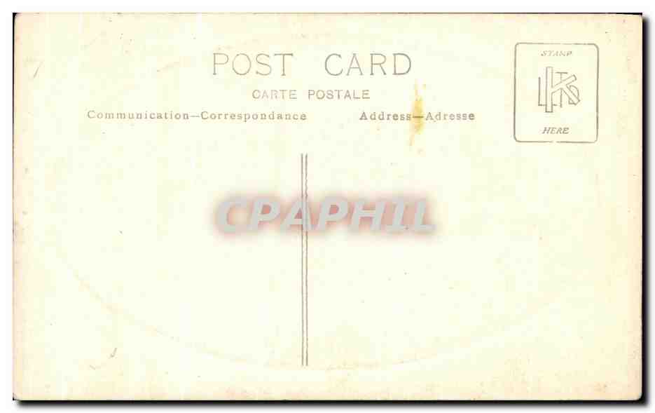 CARTE PHOTO Femme  — Rückseite