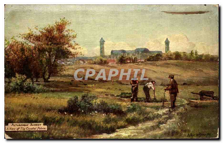 Crystal Palace — Vue pittoresque de Surrey — Tuck's Post Card n°7723
