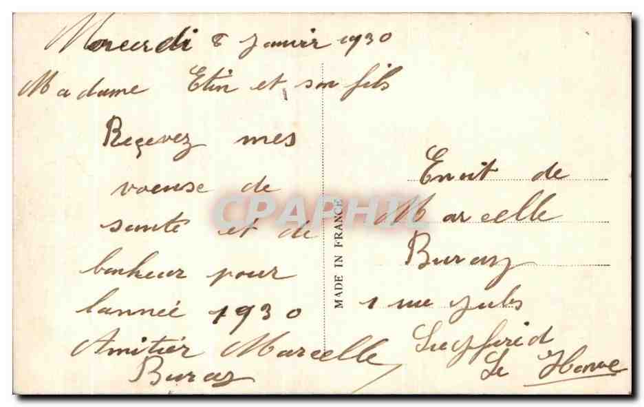 CPA Fantaisie Fleurs  — Verso