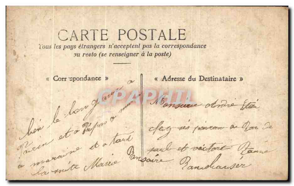 CPA Fantaisie Enfant — Verso