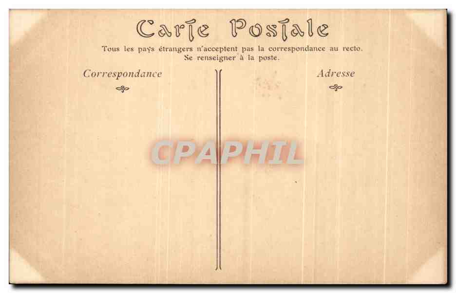 CPA Fantaisie Musee du Louvre Boucher L'enlevement d'Europe — Verso